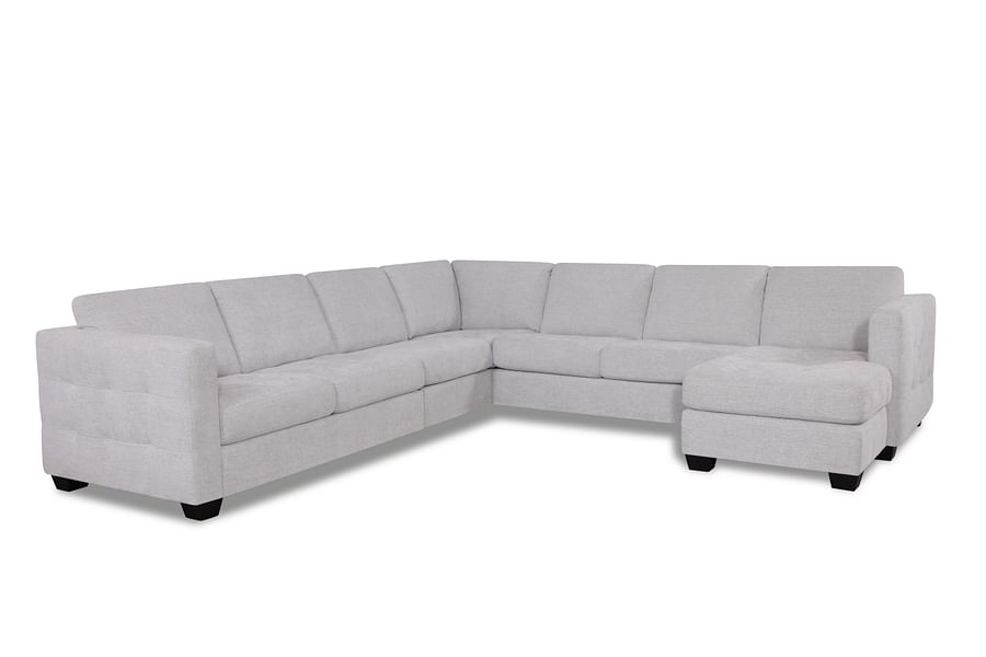 Barrett Sectional in Leather with Right Chaise - Custom Configuration and Cover